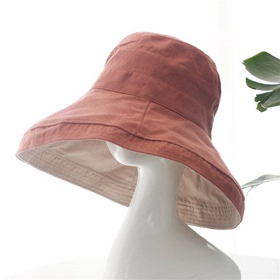 雙面戴日本大帽簷遮陽帽 可折疊 日本防晒帽 寬簷 夏季抗UV 防紫外線日本帽子 多色