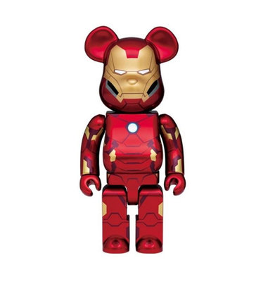 全新 Bearbrick 400% 一番賞 鋼鐵人 Iron Man 馬克 Mark