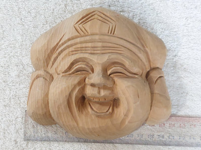 福神(5)~檜木雕刻~最寬約13.6cm~擺飾.裝飾