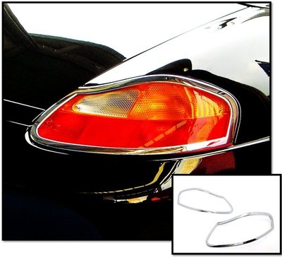 圓夢工廠 Porsche 保時捷 Boxster 986 1996~2004 改裝 鍍鉻銀 後燈框 尾燈框 車燈框飾貼