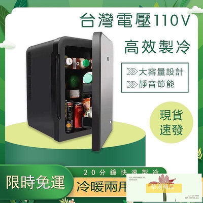 【現貨】限時特惠迷你小型冰箱 家車兩用小冰箱10L 20L 車載冰箱12v 迷你小型冰箱 宿舍 恆溫箱 臺灣110V專用