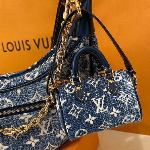 Shop Louis Vuitton MONOGRAM 2022 SS Micro speedy denim bag charm (M00546)  by Kanade_Japan