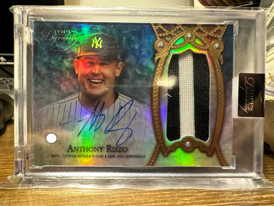 (記得小舖)MLB Antony Rizzo 紐約洋基 2022 Dynasty Game Used Patch 親筆簽名卡 限量10張 台灣現貨如圖