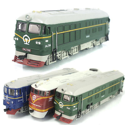 【盒裝】1:87東風內燃機車古典火車頭合金聲光火車模型玩具車839B