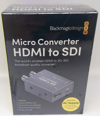 BlackMagic Design Micro Converter HDMI to SDI 超迷你轉換器 公司貨 附AC