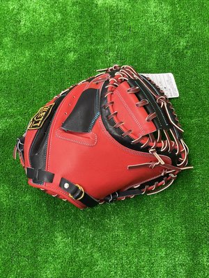 棒球世界全新ZETT 頂級硬式訂製牛皮棒球補手手套BPGT-2302特價紅色