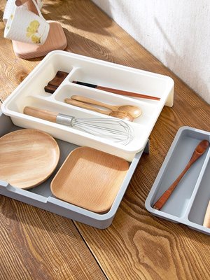 抽屜分隔收納盒塑料筷子勺子小盒子廚房桌面分格餐具整理盒