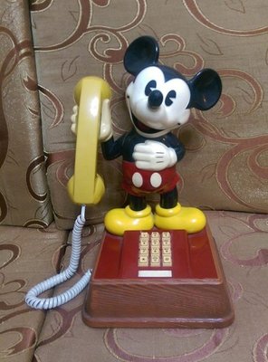 絕版 迪士尼 米老鼠 米奇 古董電話 DISNEY