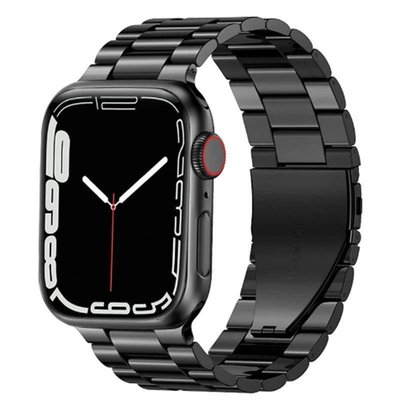 不鏽鋼 金屬錶帶 適用於Apple Watch 7代 不鏽鋼錶帶 iwatch 44mm 41mm 45mm 替換錶帶