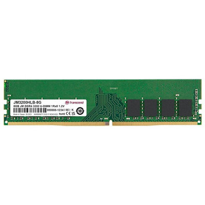 新風尚潮流 【JM3200HLB-8G】 創見 8GB DDR4-3200 桌上型 記憶體