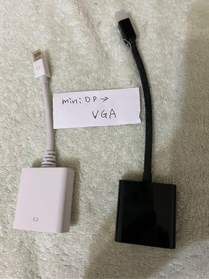 二手 Mini DP轉VGA訊號轉換器/轉接線/轉接頭
