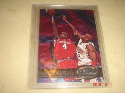 美國職籃 NBA Bullets Chris Webber 1997 Skybox #92 球員卡