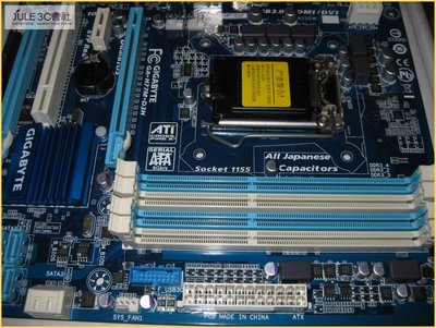 JULE 3C會社-技嘉 H77M-D3H H77 晶片/DDR3/第四代超耐久/3D BIOS/良品/1155 主機板