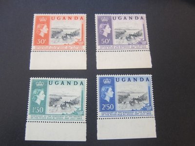 【雲品13】烏干達Uganda 1962 Sc 79-82 set MNH 庫號#B535 12955