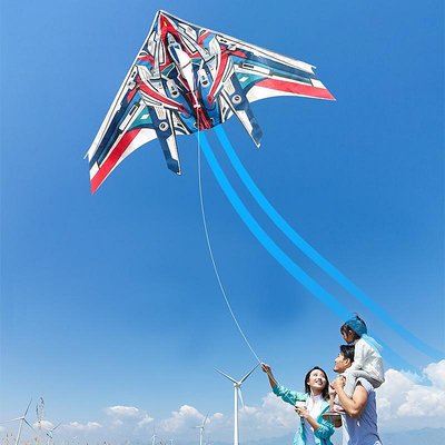 飛機風箏兒童卡通男孩戰斗機濰坊高檔初學者微風易飛大人專用輪盤