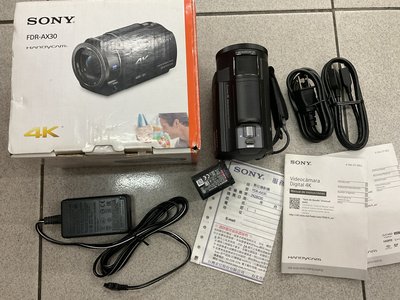 [保固一年] [高雄明豐] 99新 公司貨 SONY FDR-AX30 4K數位攝影機 CX450 [F21261]