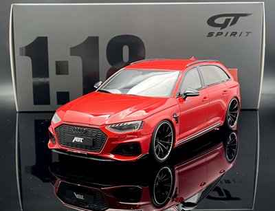 【MASH】現貨特價 GT Spirit 1/18 Audi ABT RS4 S Avant red GT850