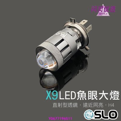 SLOX9 LED 魚眼大燈H4 HS1 M2 X80 機車大燈 LED大燈 魚眼大燈 機車H4大燈CC【閃靈優品】