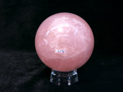 [晶晶洞洞]天然頂級星光粉水晶球.粉晶球.重1657g.直徑10.5公分.