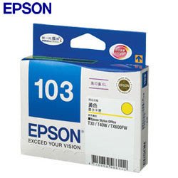 *福利舍* EPSON 103(T103450)原廠高印量黃色墨水匣(含稅)