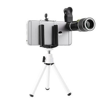 新款20倍手機長焦望遠鏡頭高清外置拍照鏡頭20x變焦調焦手機鏡頭