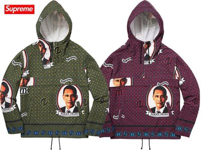 【超搶手】全新正品 2017 Supreme Obama Anorak  歐巴馬 風衣 外套 連帽外套 綠S紅S