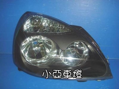 小亞車燈╠ 全新 高品質 雷諾 CLIO 原廠型 黑框 大燈 一顆2300元 DEPO製 2300