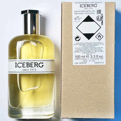【妮蔻美妝】ICEBERG 他的時尚伴侶 男性淡香精 TESTER 100ML 冰山 1974 For Him
