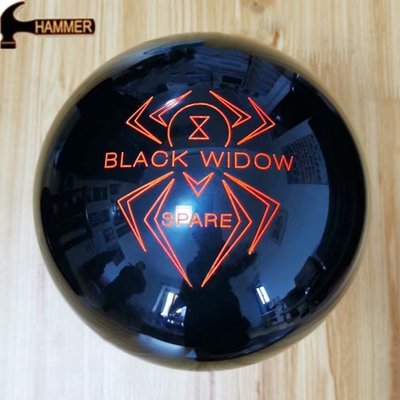 下殺-保齡球創盛保齡球用品 錘子品牌黑色SPARE BLACK WIDOW12-14磅補中直線
