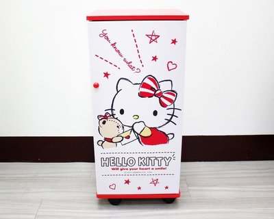 ♥小公主日本精品♥ Hello Kitty 美樂蒂 雙子星 史迪奇 拉門三層滾輪櫃 收納櫃 置物櫃 鞋櫃~8