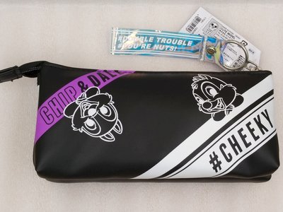 MK風雅日和 奇奇蒂蒂筆袋 迪士尼 萬用包 化妝包 小物包 文具袋 (日本正貨)