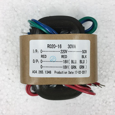 R牛30W雙18V 220V前級解碼耳放DAC音響電源 無氧銅線 R型變壓器