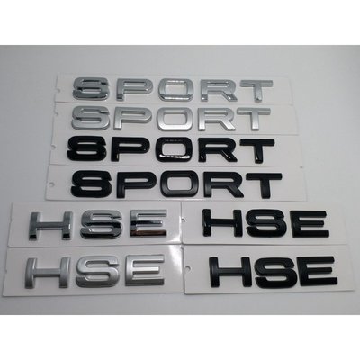 特賣-專用Land Rover 標攬勝運動版HSE車標SPORT標志后尾門標貼英文字母標字標牌貼紙
