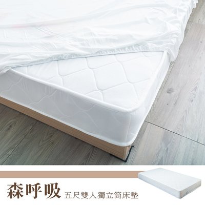 Kailisi 卡莉絲名床 5尺雙人獨立筒床墊【架式館】台灣製造/3D立體透氣提花設計/雙ISO認證
