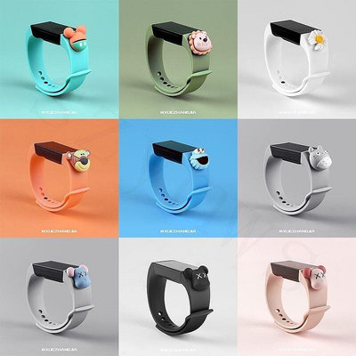 新品促銷 小米手環4C/紅米手環腕帶卡通矽膠錶帶適用於xiaomiBand4c/Redmi智能手錶錶帶 可開發票
