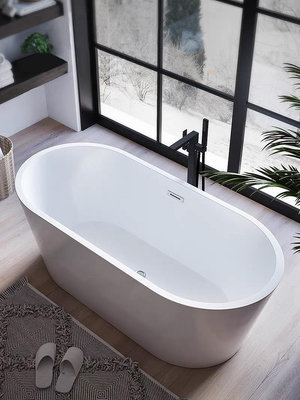 現貨 箭牌衛浴獨立式亞克力酒店工程民宿浴缸成人家用雙人橢圓形大浴盆
