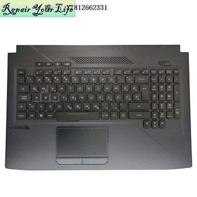 電腦零件華碩ASUS GL503VS GL503VM GL503VD 黑色C殼 帶背光 筆記本鍵盤WB筆電配件