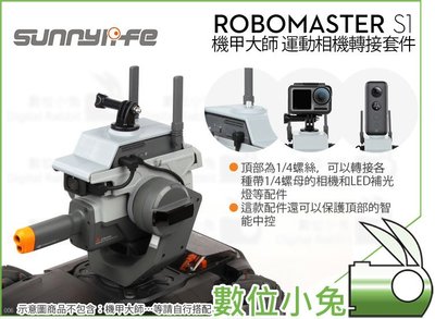 數位小兔【Sunnylife 機甲大師 RoboMaster S1 運動相機轉接套件】1/4 轉接座 GOPRO