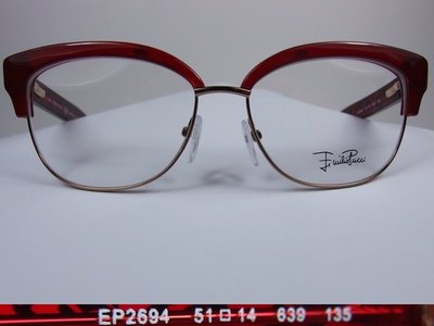 信義計劃 眼鏡 全新真品 EMILIO PUCCI 彈簧眉框 超越 維多利亞貝克漢 Frency & Mercury