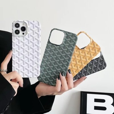 倉庫直銷#GOYARD 戈雅iphone11手機殼14/12pro情侶手機殼13promax硬殼高顏值XS全包式