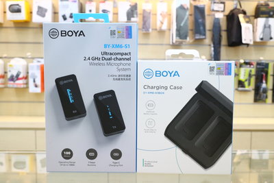 【日產旗艦】送原廠充電盒 BOYA 博雅 BY-XM6-S1 一對一 無線麥克風 公司貨