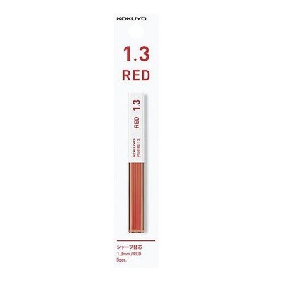 【筆倉】日本國譽 KOKUYO enpitsu PSR-RE13 1.3mm 紅色 自動鉛筆芯