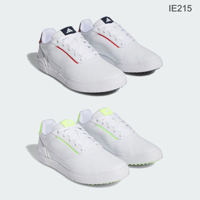 藍鯨高爾夫 Adidas GOLF 男款 復古高爾夫球鞋（無釘） #IE215（6白綠／7白深藍）【零碼出清】