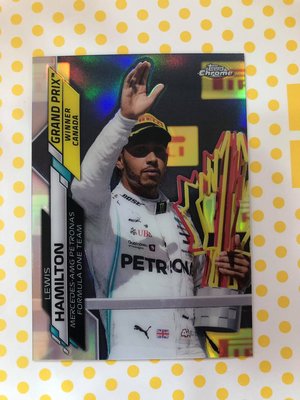 2020 Topps Formula 1 Chrome #139 Lewis Hamilton 銀亮 賽車卡