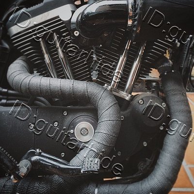 黑色款 哈雷 Harley 指定款 美國大廠 排氣管頭段披覆帶 芭蕉 頭段 中段 尾段 進氣管路 隔熱帶 DEI