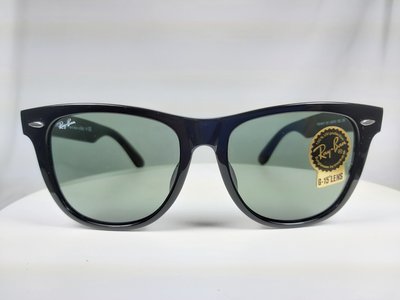 『逢甲眼鏡』Ray Ban雷朋 全新正品 太陽眼鏡 黑色膠框 方框 墨綠鏡面【RB2140-901/54】