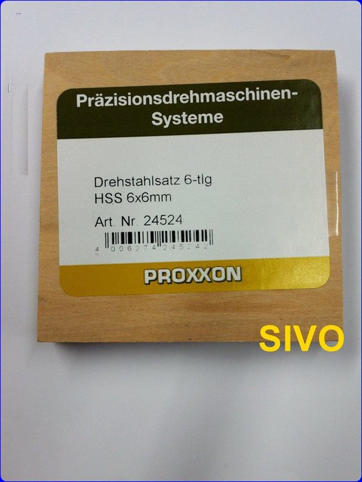 HSS/Co Proxxon Drehstahlsatz 6 x 6 x 60 mm 6-tlg. 24524 