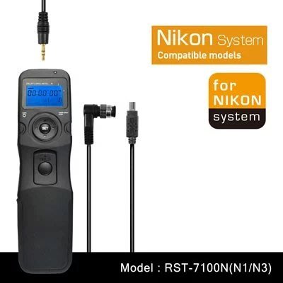 Sidande 斯丹德 RST-7100N ･ MC-N1 MC-N2 Nikon 液晶快門線 可換線 定時 快門線