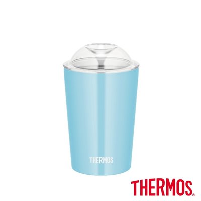 全新-THERMOS膳魔師 不鏽鋼真空杯0.3L(JDJ-300-LB)-淺藍色-只有一個