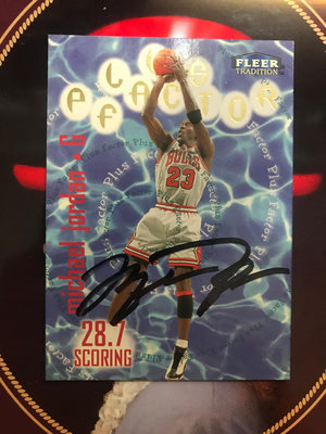 Michael Jordan喬丹卡面簽A0007把握機會收藏！非Kobe